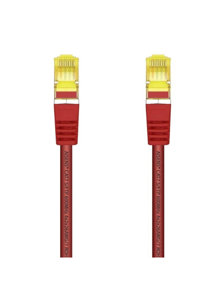 Cable de Red RJ45 SFTP Aisens A146-0471 Cat.7/ 2m/ Rojo