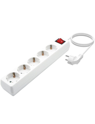 Regleta con Interruptor Aisens A154-0651/ 5 Tomas de Corriente/ Cable 1.4m/ Blanco 2