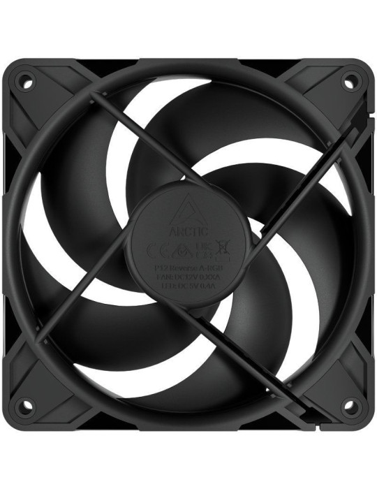 Ventilador Arctic P12 Pro Reverse/ 12cm/ Negro