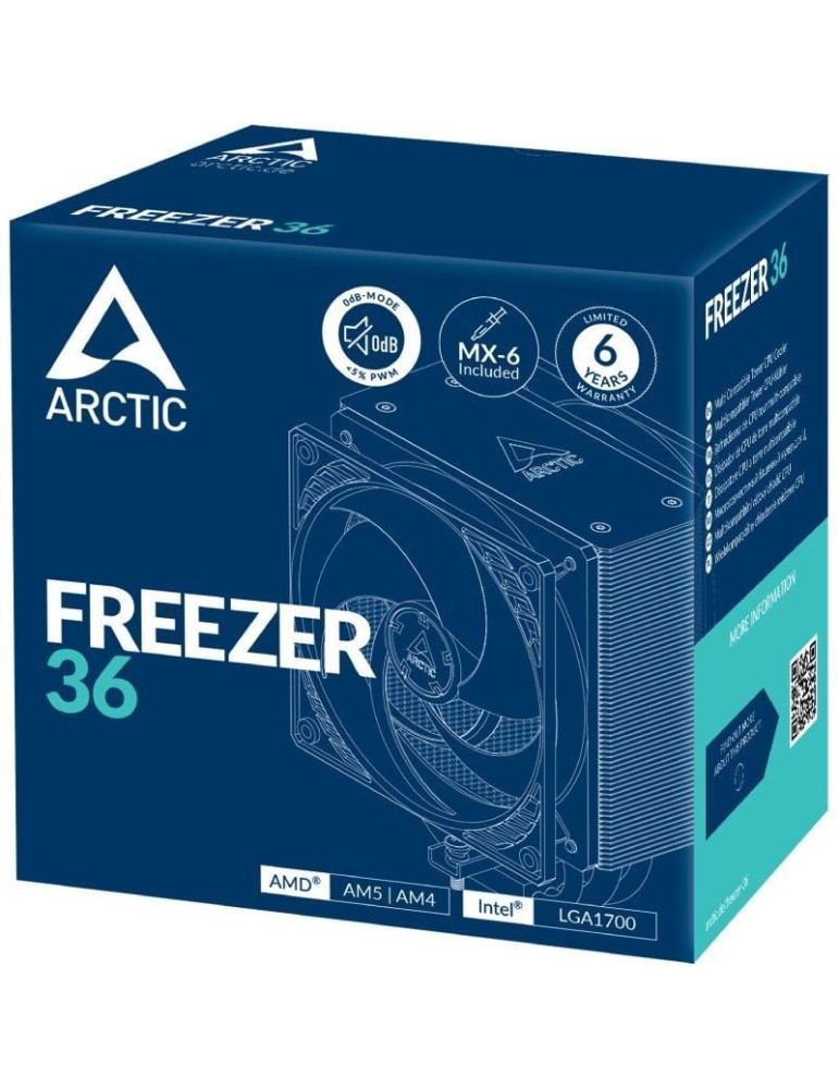 Ventilador con Disipador Arctic Freezer 36/ 12cm