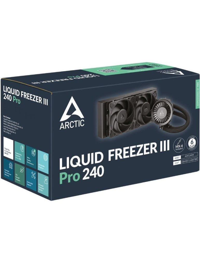 Sistema de Refrigeración Líquida Arctic Liquid Freezer III Pro 240/ Negro