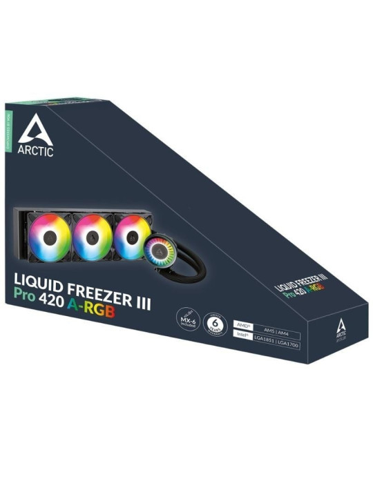 Sistema de Refrigeración Líquida Arctic Liquid Freezer III Pro 420 A-RGB/ Negro