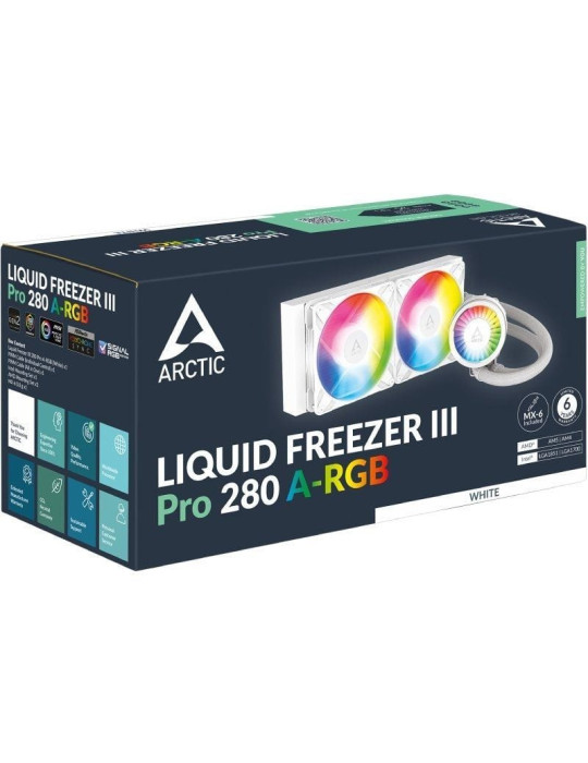 Sistema de Refrigeración Líquida Arctic Liquid Freezer III Pro 280 A-RGB/ Blanco