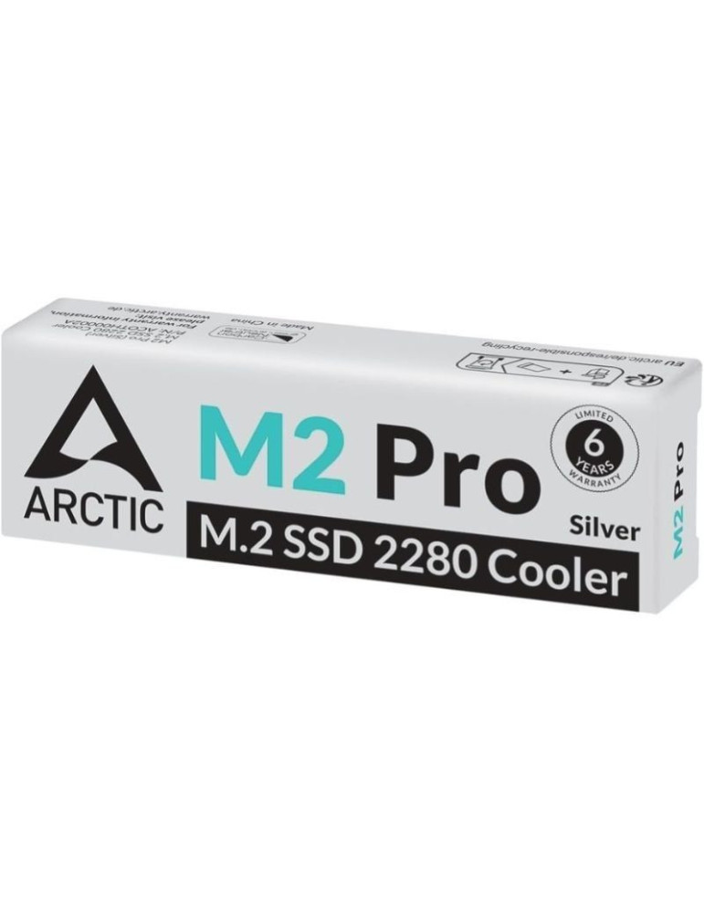 Disipador Térmico para SSD M.2 2280 Arctic M2 Pro/ Plata