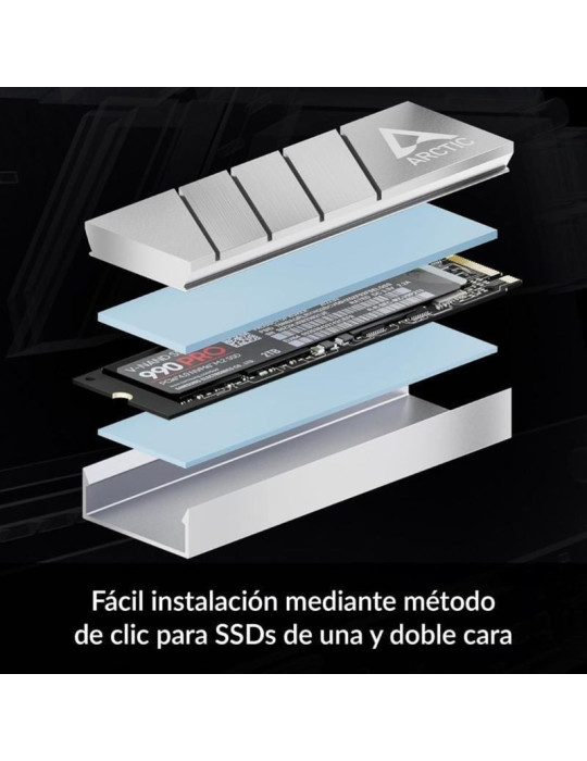 Disipador Térmico para SSD M.2 2280 Arctic M2 Pro/ Plata