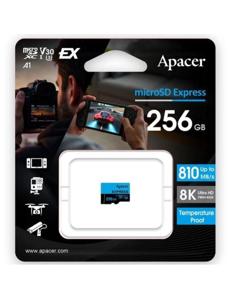 Tarjeta de Memoria Apacer 256GB UHS-I/ Clase 10/ 810MBs