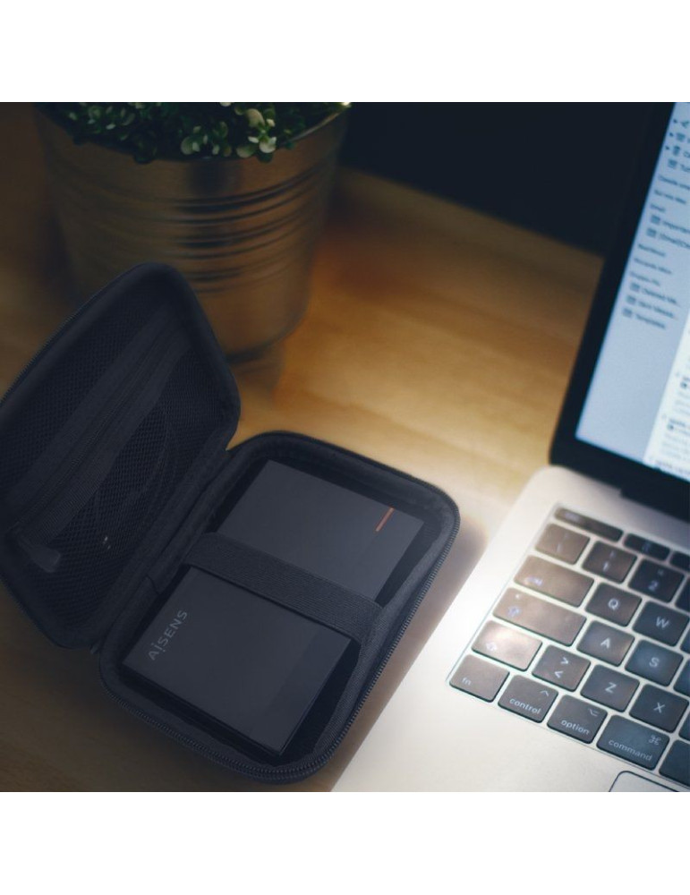 Funda para Disco Externo de 2.5" Aisens ASBG-003-BK/ Negra