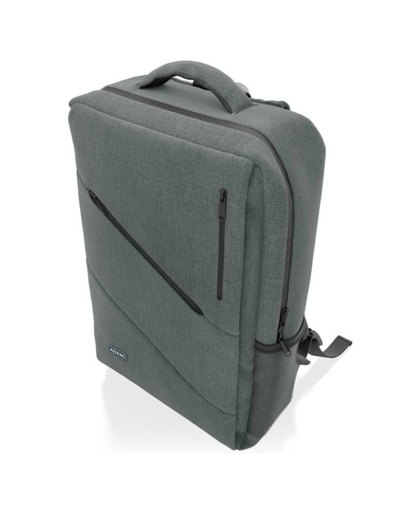Mochila Aisens Urbana y de Oficina ASBG-BP085-GR para Portátiles hasta 15.6"/ Gris
