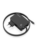 Cargador de Portátil GaN Aisens ASCH-1PD90WL034-BK/ 1xUSB Tipo-C + Cable 1.8m/ 90W/ Automático/ Voltaje 5-20V
