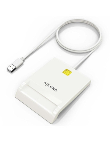 Lector de DNI y Tarjetas Aisens ASCR-SN07-W/ USB 2.0/ Blanco 2