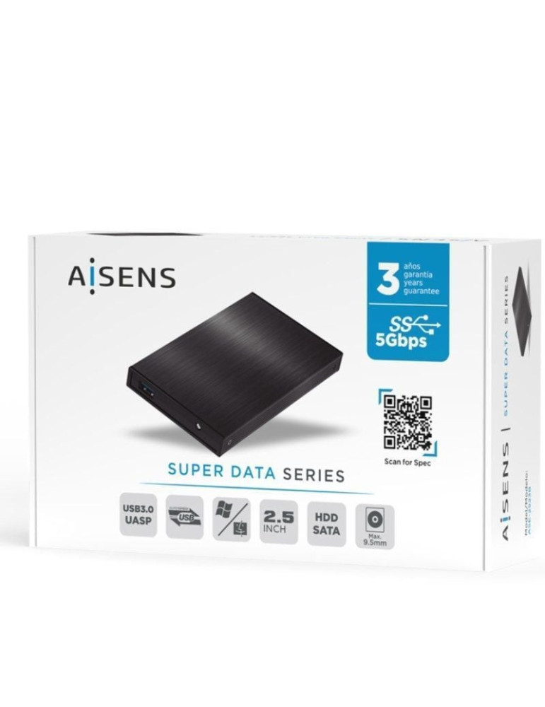 Caja Externa para Disco Duro de 2.5" Aisens ASE-2523B/ USB 3.0