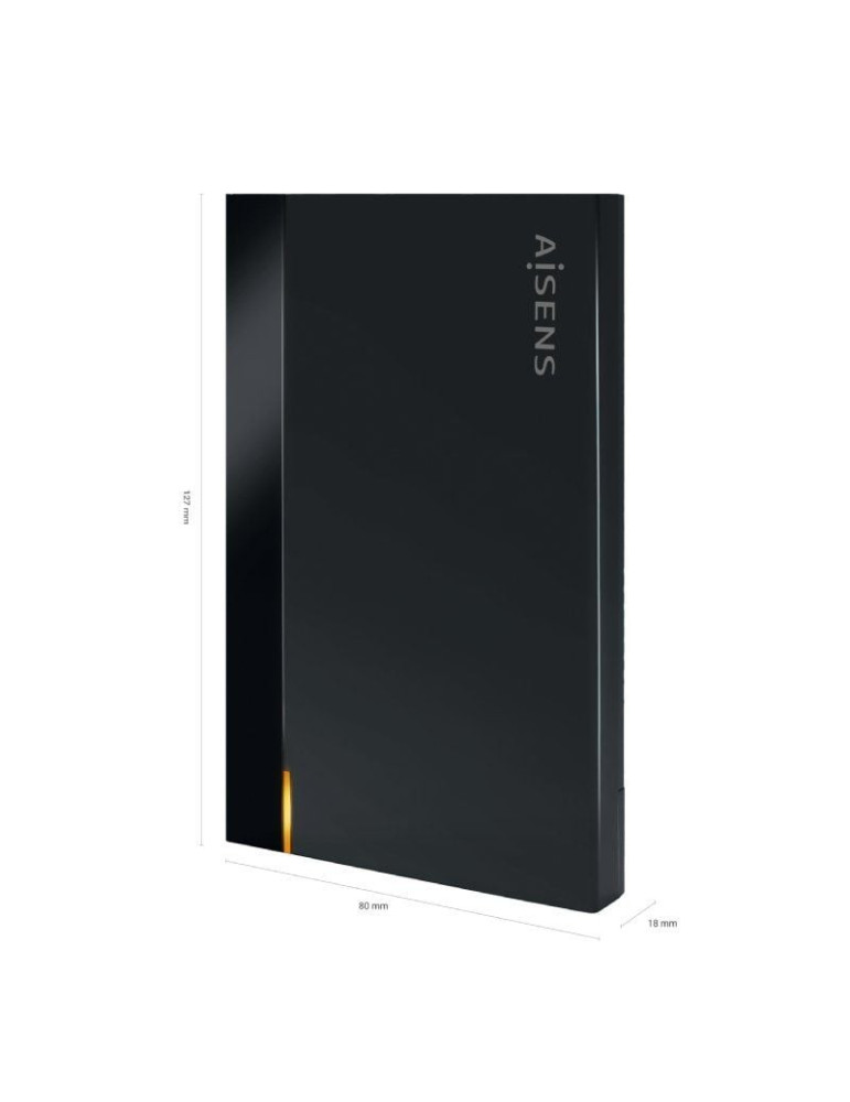 Caja Externa para Disco Duro de 2.5" Aisens ASE-2524B/ USB 3.1/ Sin tornillos