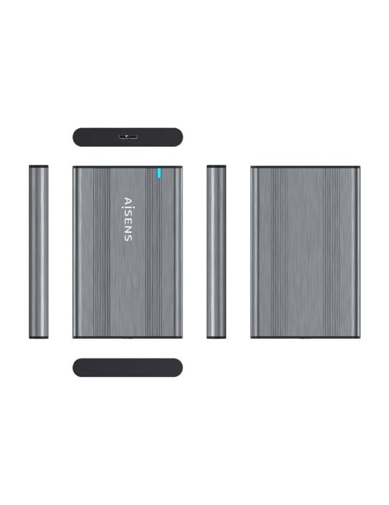 Caja Externa para Disco Duro de 2.5" Aisens ASE-2526GR/ USB 3.1/ Sin tornillos