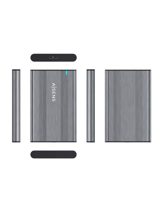Caja Externa para Disco Duro de 2.5" Aisens ASE-2526GR/ USB 3.1/ Sin tornillos