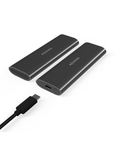 Caja Externa para Disco SSD M.2 SATA/NVMe Aisens ASM2-015GR/ USB 3.1/ Sin tornillos 2