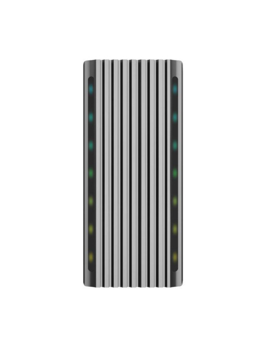 Caja Externa para Disco SSD M.2 SATA/NVMe Aisens ASM2-RGB011GR/ USB 3.2 Gen2/ Sin Tornillos