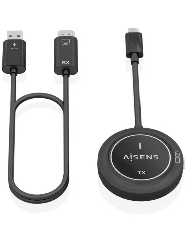 Adaptador/Transmisor de vídeo inalámbrico USB Tipo-C - HDMI Aisens ASWL-H2KC30M003-BK
