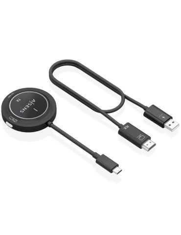 Adaptador/Transmisor de vídeo inalámbrico USB Tipo-C - HDMI Aisens ASWL-H2KC30M004-BK/ 100W 2