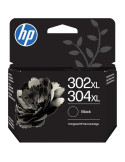 Cartucho de Tinta Original HP n 302 XL + n 304 XL Multipack Alta Capacidad/ Negro