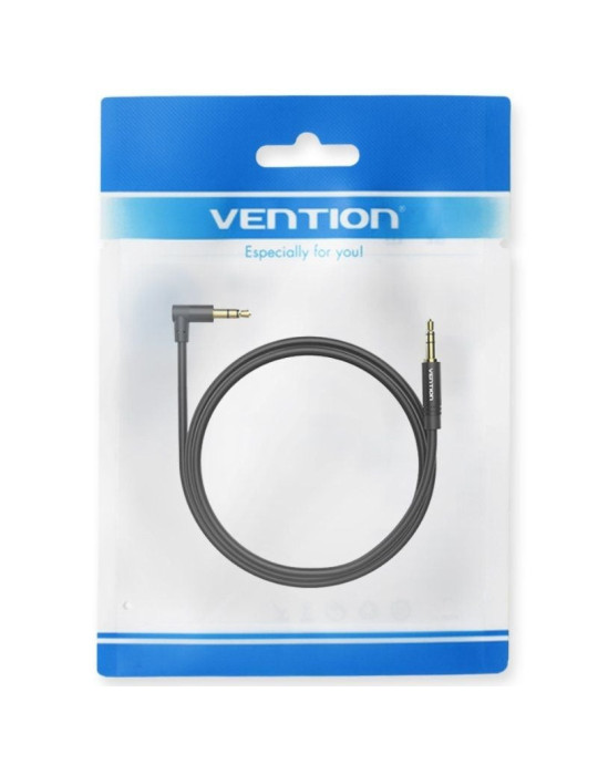 Cable Estéreo Vention BAKBF-T/ Jack 3.5 Macho - Jack 3.5 Macho/ 1m/ Negro