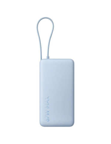 Powerbank 20000mAh Xiaomi 67W Power Bank Integrated Cable/ 67W/ Azul/ Incluye Cable USB Tipo-C