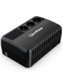 SAI Línea Interactiva Cyberpower BU650EG/ 650VA-360W/ 3 Salidas/ Formato Bloque
