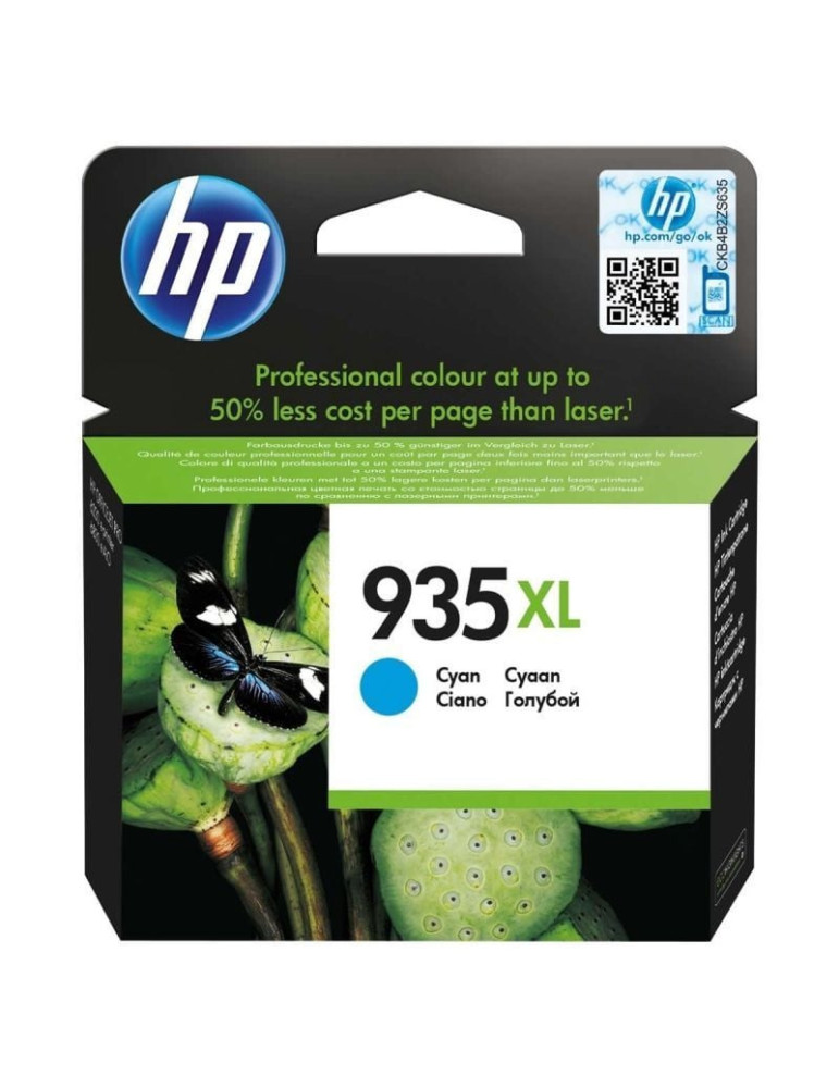 Cartucho de Tinta Original HP n 935 XL Alta Capacidad/ Cian