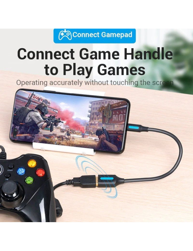 Adaptador USB 3.1 Tipo-C Vention CCVBB/ USB Tipo-C Macho - USB Hembra