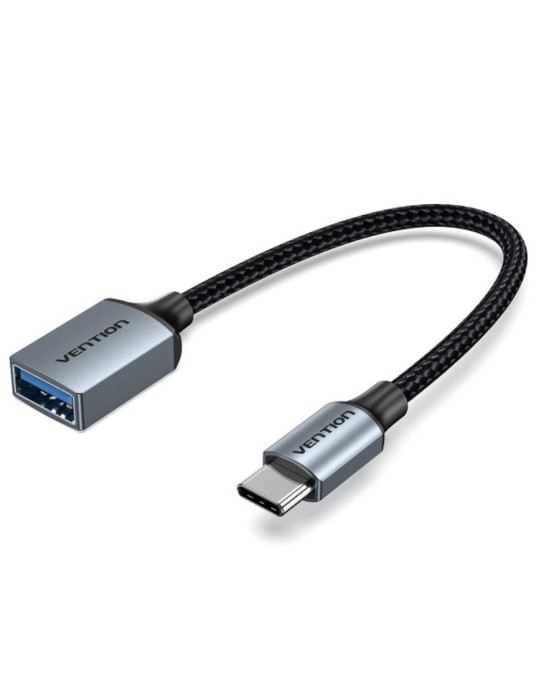 Cable USB 2.0 Tipo-C Vention CCXHB/ USB Tipo-C Macho - USB Hembra/ 15cm
