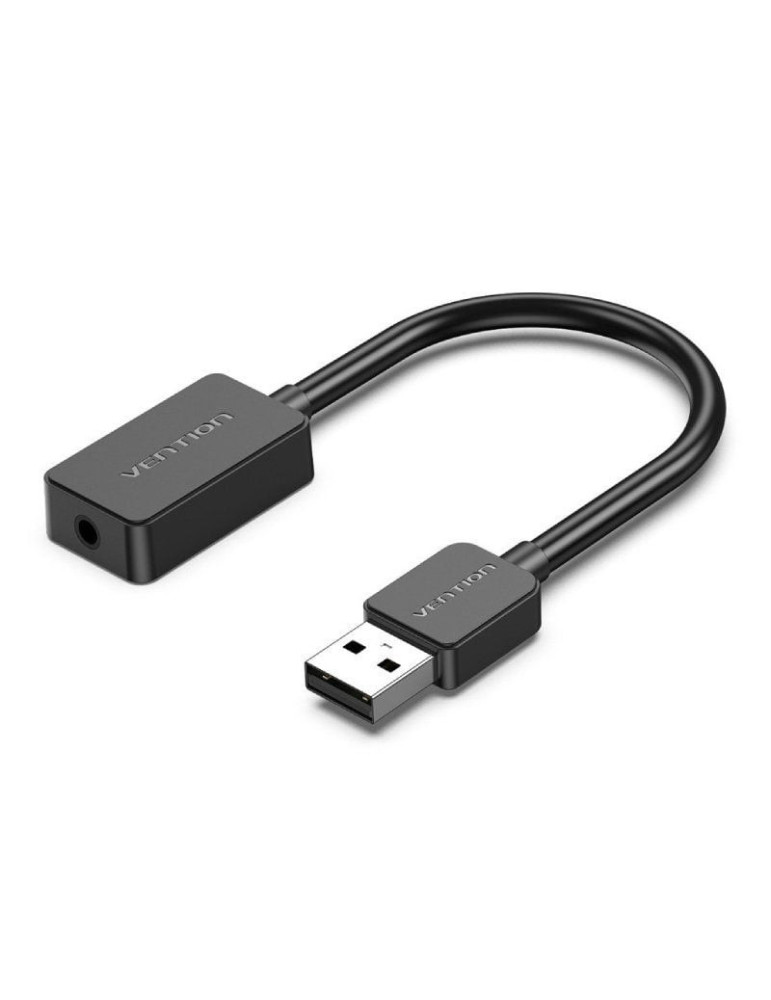 Tarjeta de Sonido Vention CDZB0/ USB Macho - 1x Jack 3.5 Hembra