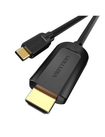 Cable Conversor HDMI 1.4 4K Vention CGUBG/ USB Tipo-C Macho - HDMI Macho/ 1.5m/ Negro 2
