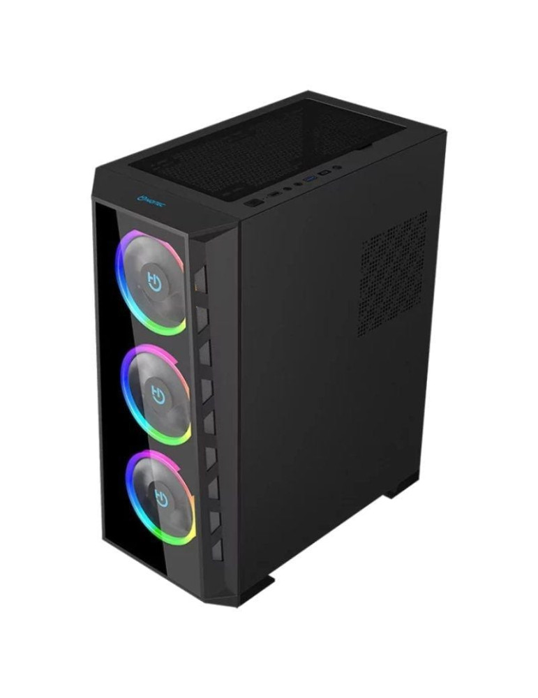 Caja Gaming Semitorre Hiditec MH12 GLASS