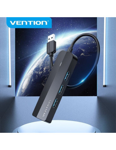 Hub USB 3.0 Vention CHNBB/ RJ45/ 3xUSB/ 1xMicroUSB PD 2
