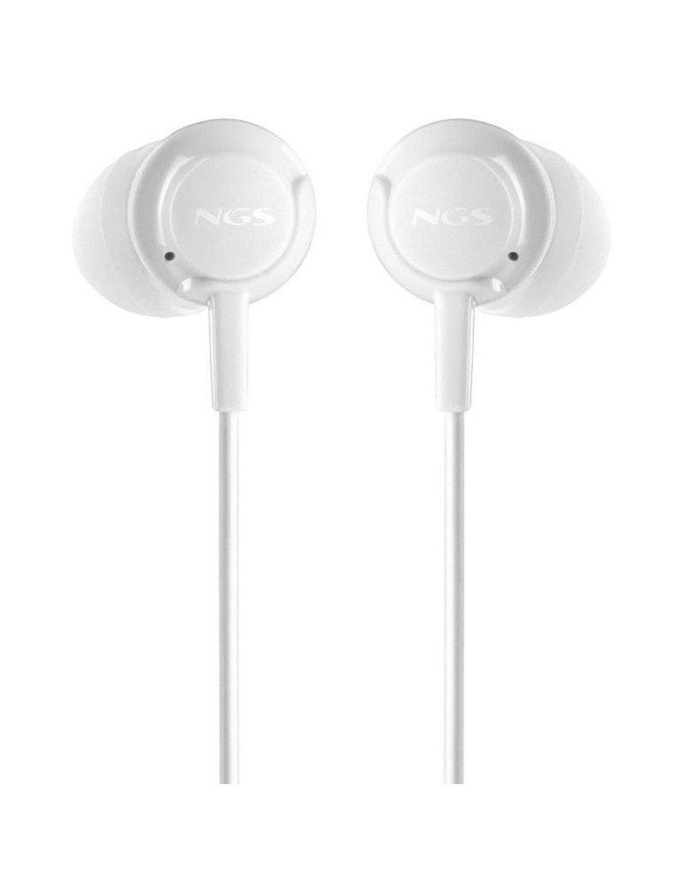Auriculares Intrauditivos NGS Cross Drift/ con Micrófono/ Jack 3.5/ Blancos