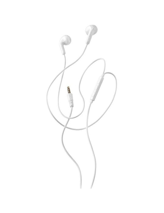 Auriculares Intrauditivos NGS Cross Flip/ con Micrófono/ Jack 3.5/ Blancos