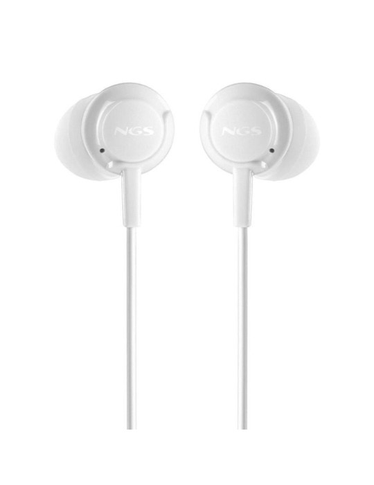 Auriculares Intrauditivos NGS Cross Step/ con Micrófono/ USB Tipo-C/ Blancos