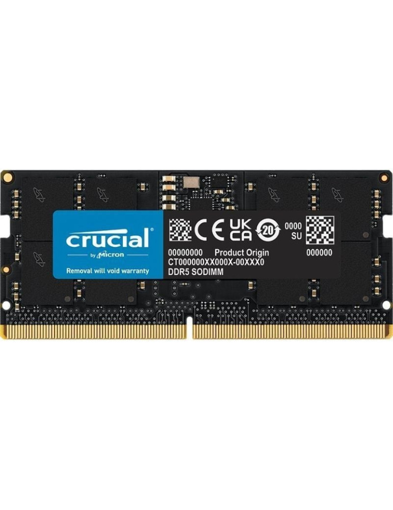Memoria RAM Crucial 16GB/ DDR5/ 4800MHz/ 1.1V/ CL40/ SODIMM