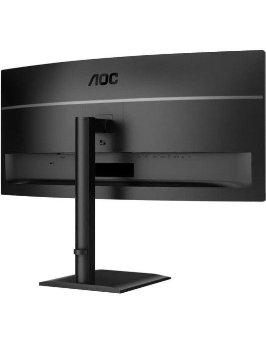 Monitor Profesional Ultrapanorámico Curvo AOC CU34E4CV 34"/ WQHD/ Multimedia/ Regulable en altura/ Negro