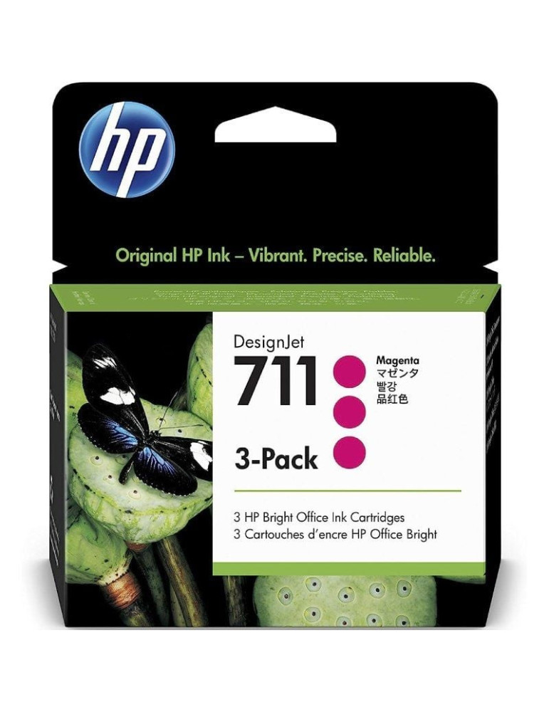 Cartucho de Tinta Original HP n 711 Multipack/ 3x Magenta