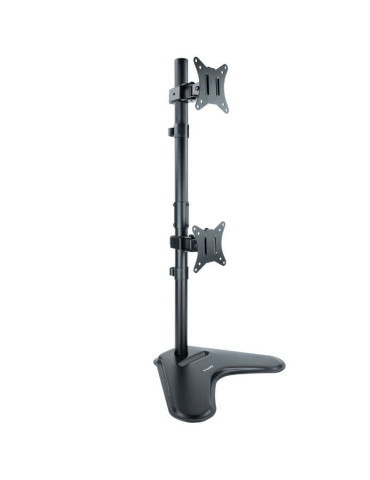 Soporte de Sobremesa para 2 Monitores TooQ DB1703TNV-B/ Giratorio/ Inclinable/ hasta 9kg