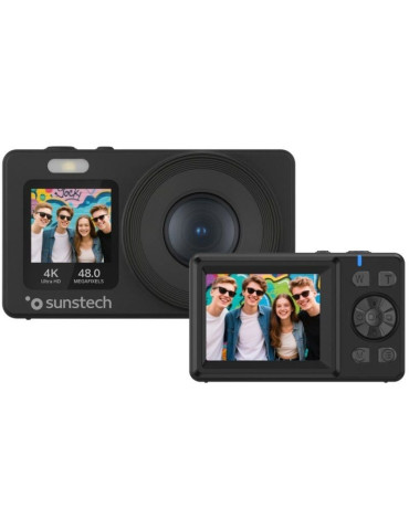 Cámara Digital Sunstech DCAM4825/ 48MP/ Zoom Óptico 18x/ Negra