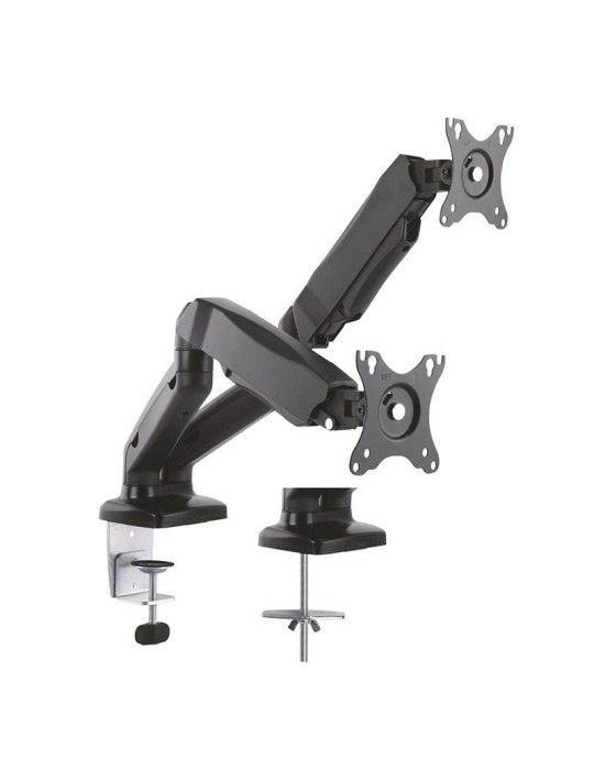 Soporte de Mesa con Contrapeso para 2 Monitores Aisens DT27TSR-045/ Giratorio/ Inclinable/ hasta 9kg