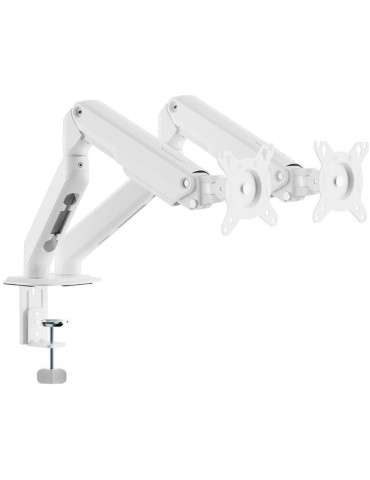 Soporte de Mesa con Contrapeso para 2 Monitores Aisens DT32TSR-437/ Giratorio/ Inclinable/ hasta 9kg 2