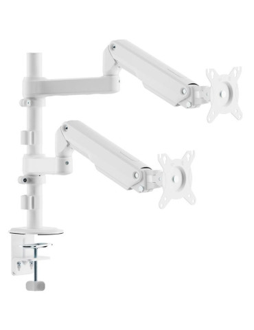 Soporte de Mesa con Contrapeso para 2 Monitores Aisens DT32TSR-441/ Giratorio/ Inclinable/ hasta 9kg 2
