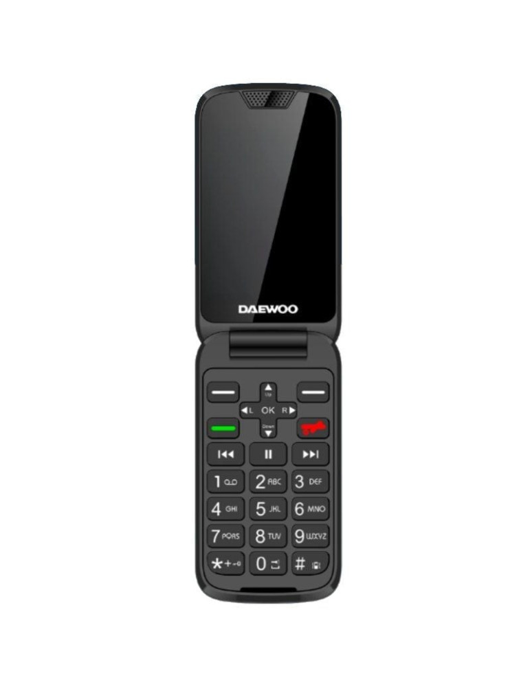 Teléfono Móvil Daewoo DW8005 para Personas Mayores/ 4G/ Negro
