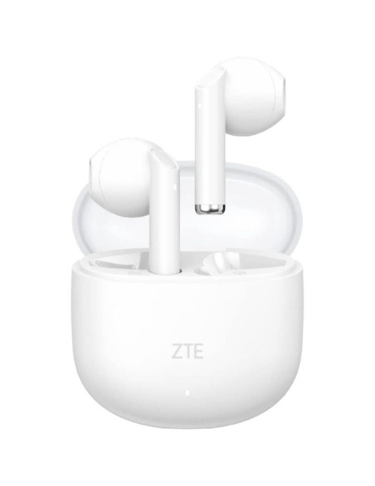 Auriculares Bluetooth ZTE Buds 2 con estuche de carga/ Autonomía 5h/ Blancos