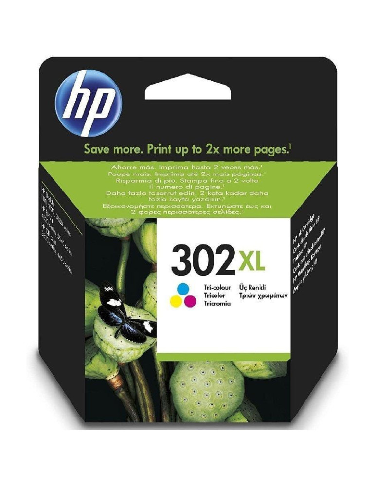 Cartucho de Tinta Original HP n 302 XL Alta Capacidad/ Tricolor