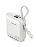 Powerbank 10000mAh Vention FHEN0/ 35W/ Beige/ Incluye Cable USB Tipo-C