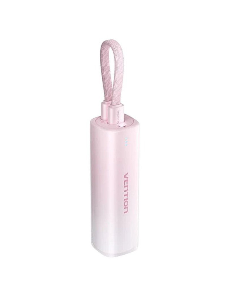 Powerbank 5000mAh Vention FHWR0/ 20W/ Rosa