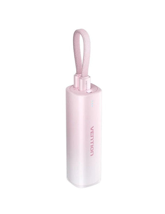 Powerbank 5000mAh Vention FHWR0/ 20W/ Rosa